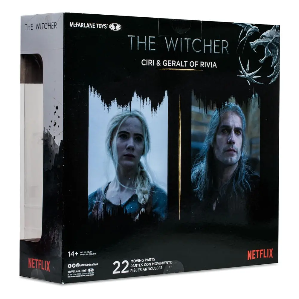 Akcijska figura The Witcher Geralt in Ciri (Netflix Season 3) 18 cm fotografija izdelka