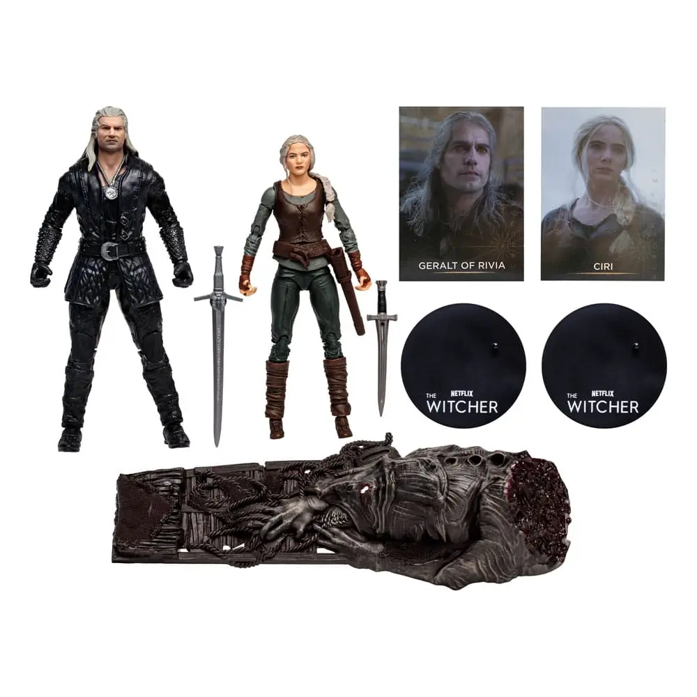 Akcijska figura The Witcher Geralt in Ciri (Netflix Season 3) 18 cm fotografija izdelka