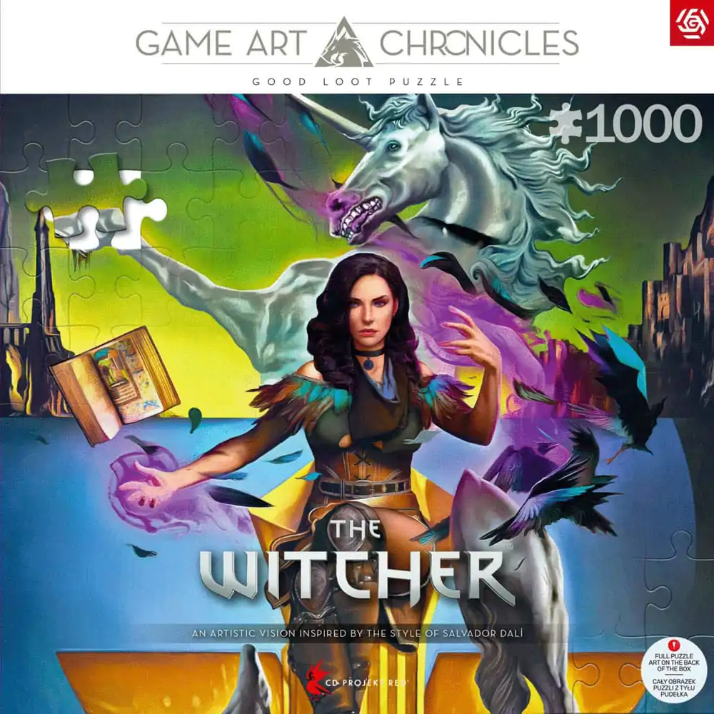 The Witcher III: Wild Hunt Game Art Chronicles Puzzle Yennefer inspired by Salvador Dali (1000 kosov) fotografija izdelka