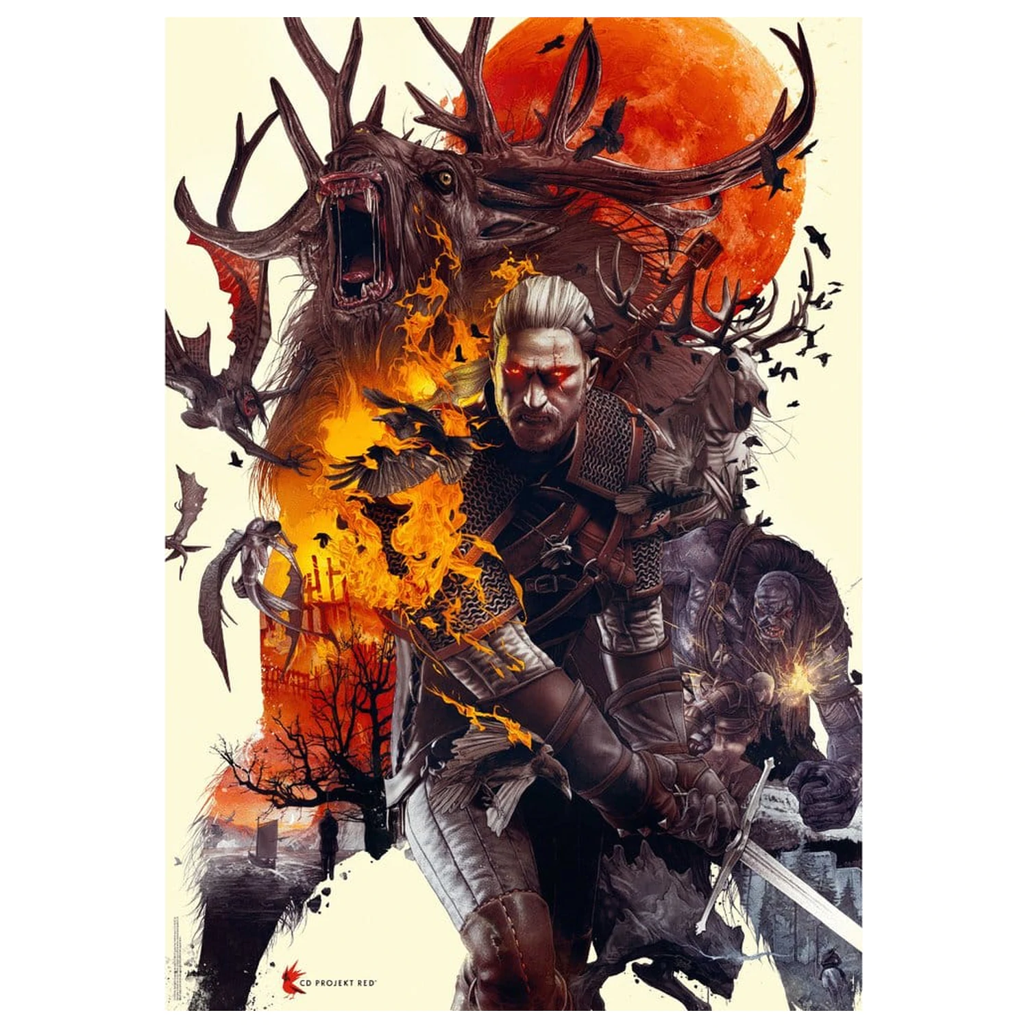 The Witcher Puzzle Pošasti (1000 kosov) fotografija izdelka