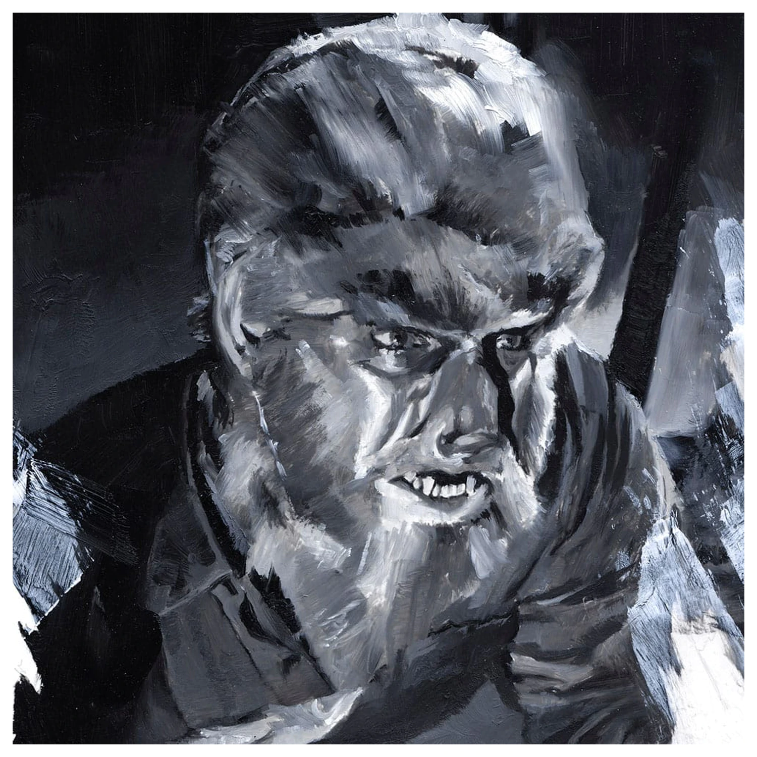 The Wolf Man Umetniški tisk The Wolf Man avtorja Chris Valentine 41 x 31 cm - brez okvirja fotografija izdelka