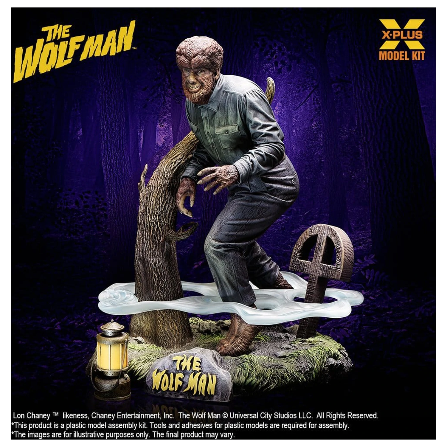 The Wolf Man Plastični model komplet 1/8 Lon Chaney Jr. kot Wolf Man 22 cm (Reprodukcija) fotografija izdelka