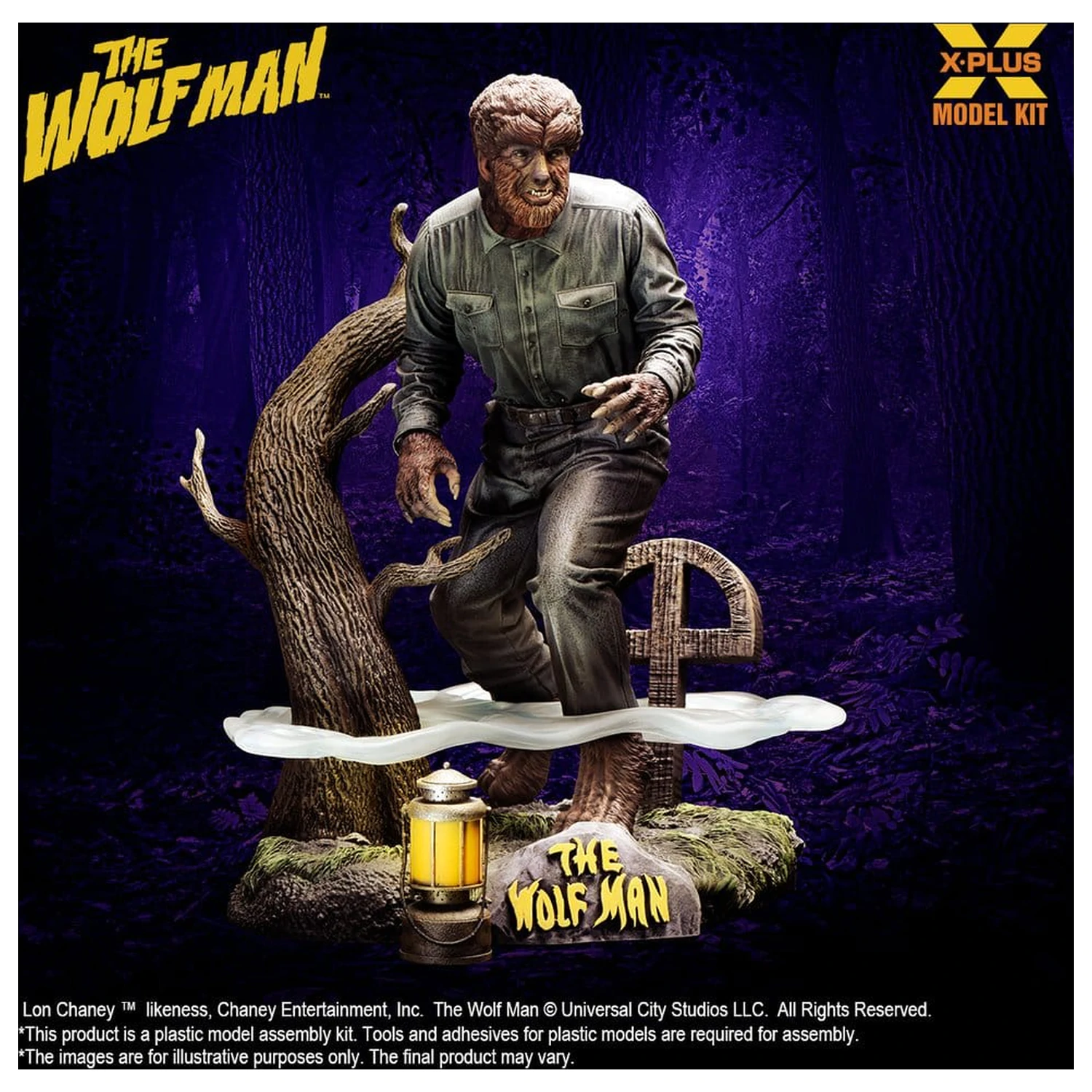 The Wolf Man Plastični model komplet 1/8 Lon Chaney Jr. kot Wolf Man 22 cm (Reprodukcija) fotografija izdelka