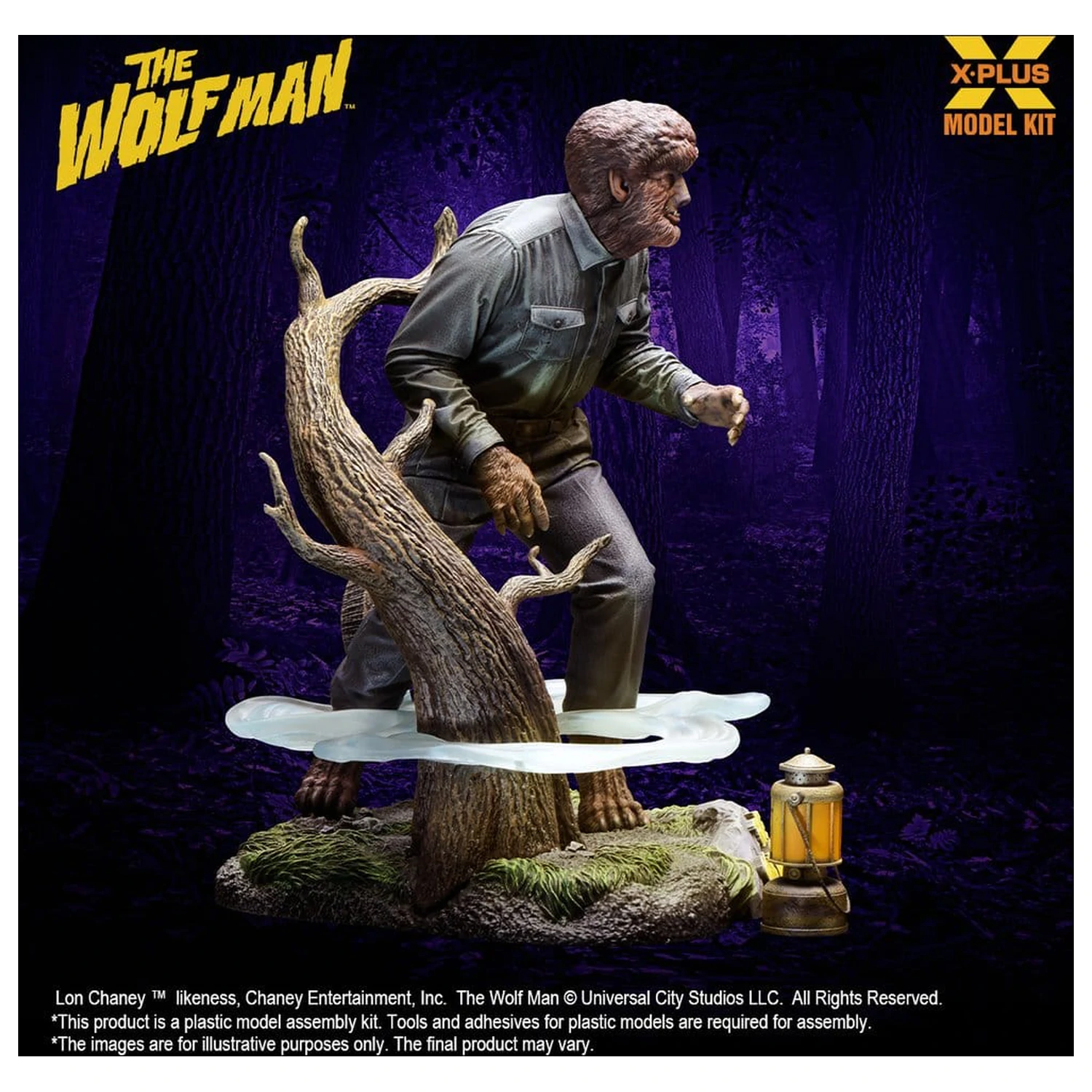 The Wolf Man Plastični model komplet 1/8 Lon Chaney Jr. kot Wolf Man 22 cm (Reprodukcija) fotografija izdelka