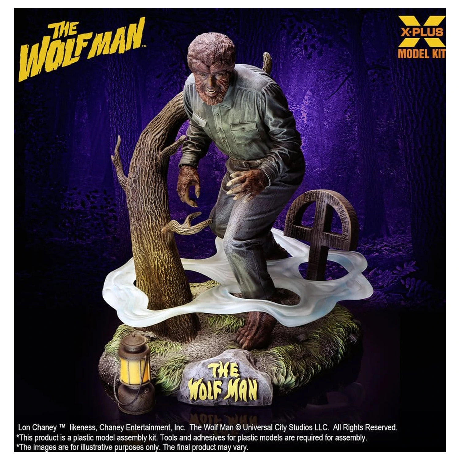 The Wolf Man Plastični model komplet 1/8 Lon Chaney Jr. kot Wolf Man 22 cm (Reprodukcija) fotografija izdelka