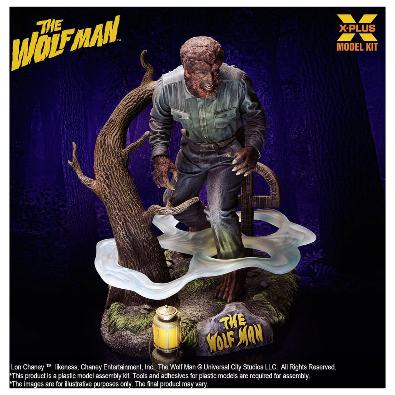 The Wolf Man Plastični model komplet 1/8 Lon Chaney Jr. kot Wolf Man 22 cm (Reprodukcija) fotografija izdelka