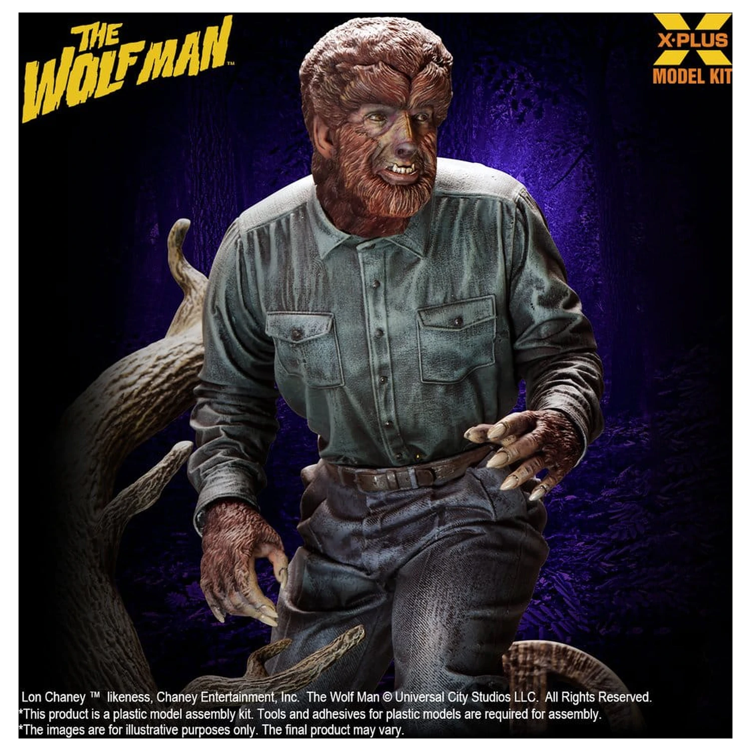 The Wolf Man Plastični model komplet 1/8 Lon Chaney Jr. kot Wolf Man 22 cm (Reprodukcija) fotografija izdelka