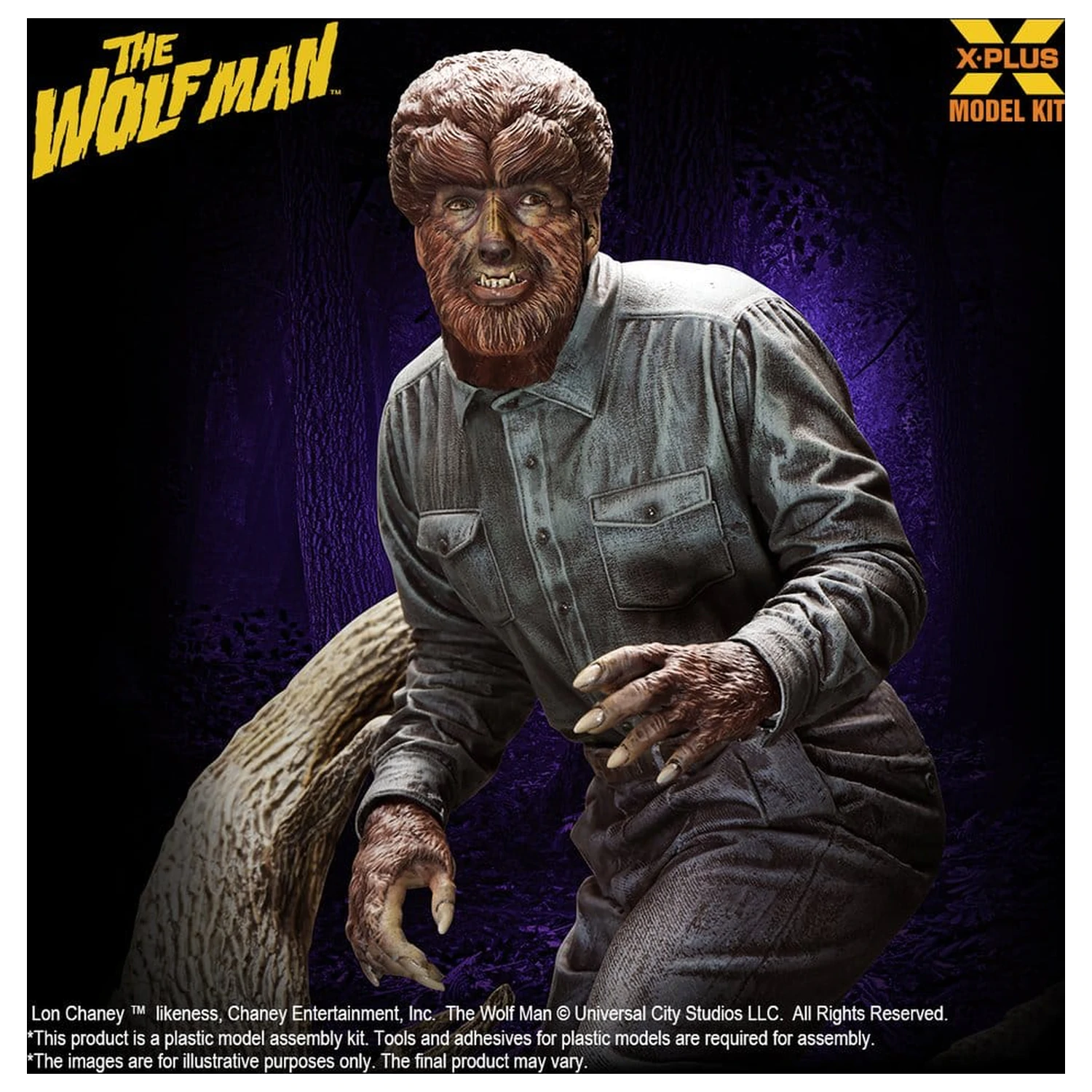 The Wolf Man Plastični model komplet 1/8 Lon Chaney Jr. kot Wolf Man 22 cm (Reprodukcija) fotografija izdelka