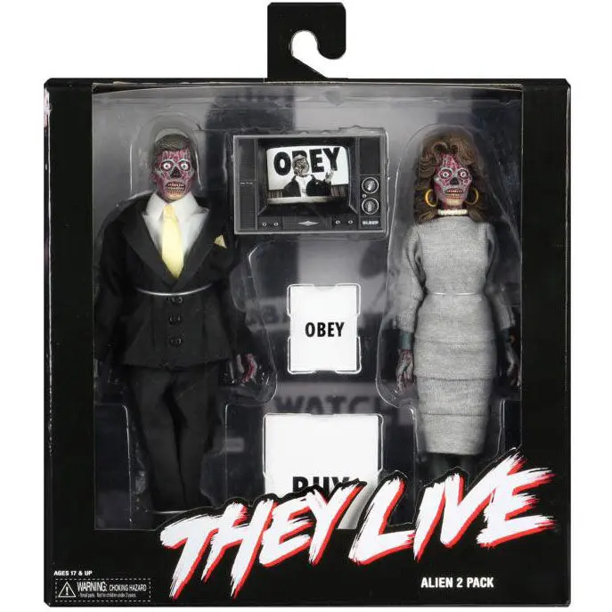 They Live Retro akcijska figura 2-Pack Aliens 20 cm fotografija izdelka