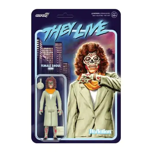 They Live ReAction akcijska figura Wave 02 Female Ghoul (Glow) 10 cm fotografija izdelka