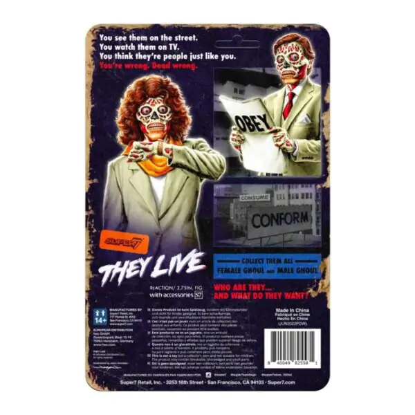 They Live ReAction akcijska figura Wave 02 Female Ghoul (Glow) 10 cm fotografija izdelka