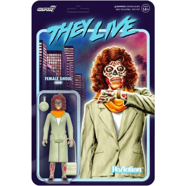 They Live ReAction akcijska figura Wave 02 Female Ghoul (Glow) 10 cm fotografija izdelka