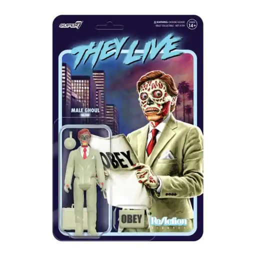 They Live ReAction Akcijska Figura Serija 02 Moški Ghoul (Sijoč) 10 cm fotografija izdelka