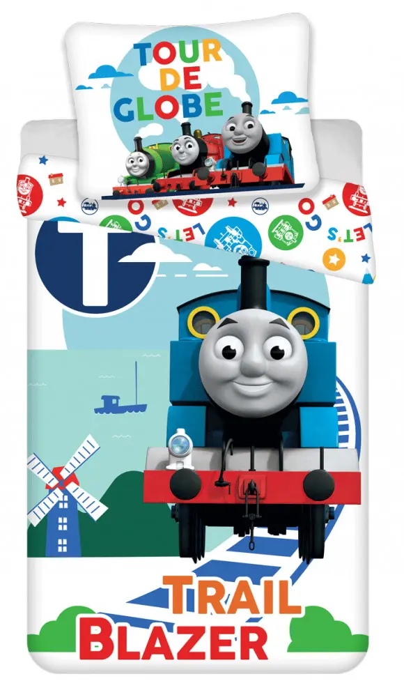 Thomas & Friends prevleka za odejo za enojno posteljo 140x200cm, 70x90cm fotografija izdelka