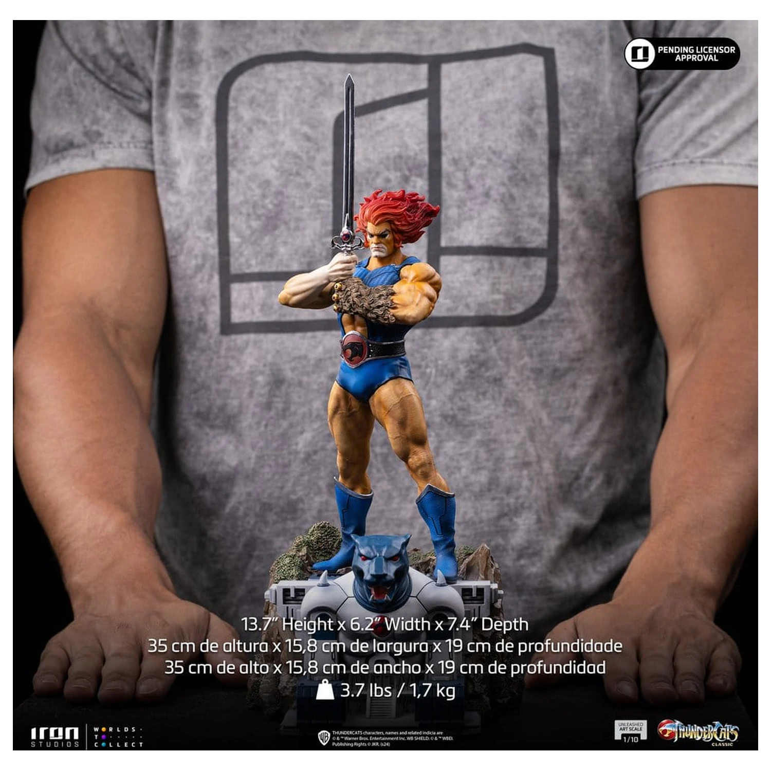 ThunderCats Kip v merilu umetnosti 1/10 Lion-O Unleashed 35 cm fotografija izdelka