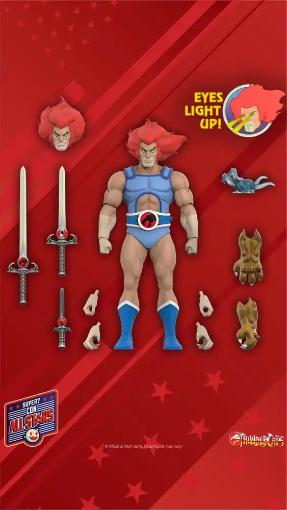 Thundercats Ultimates akcijska figura Lion-O (LED oči) 18 cm fotografija izdelka