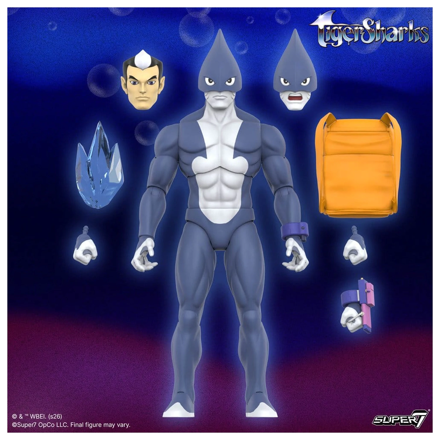 TigerSharks Ultimates Wave 01 Akcijska figura Mako (Hybrid) 18 cm fotografija izdelka