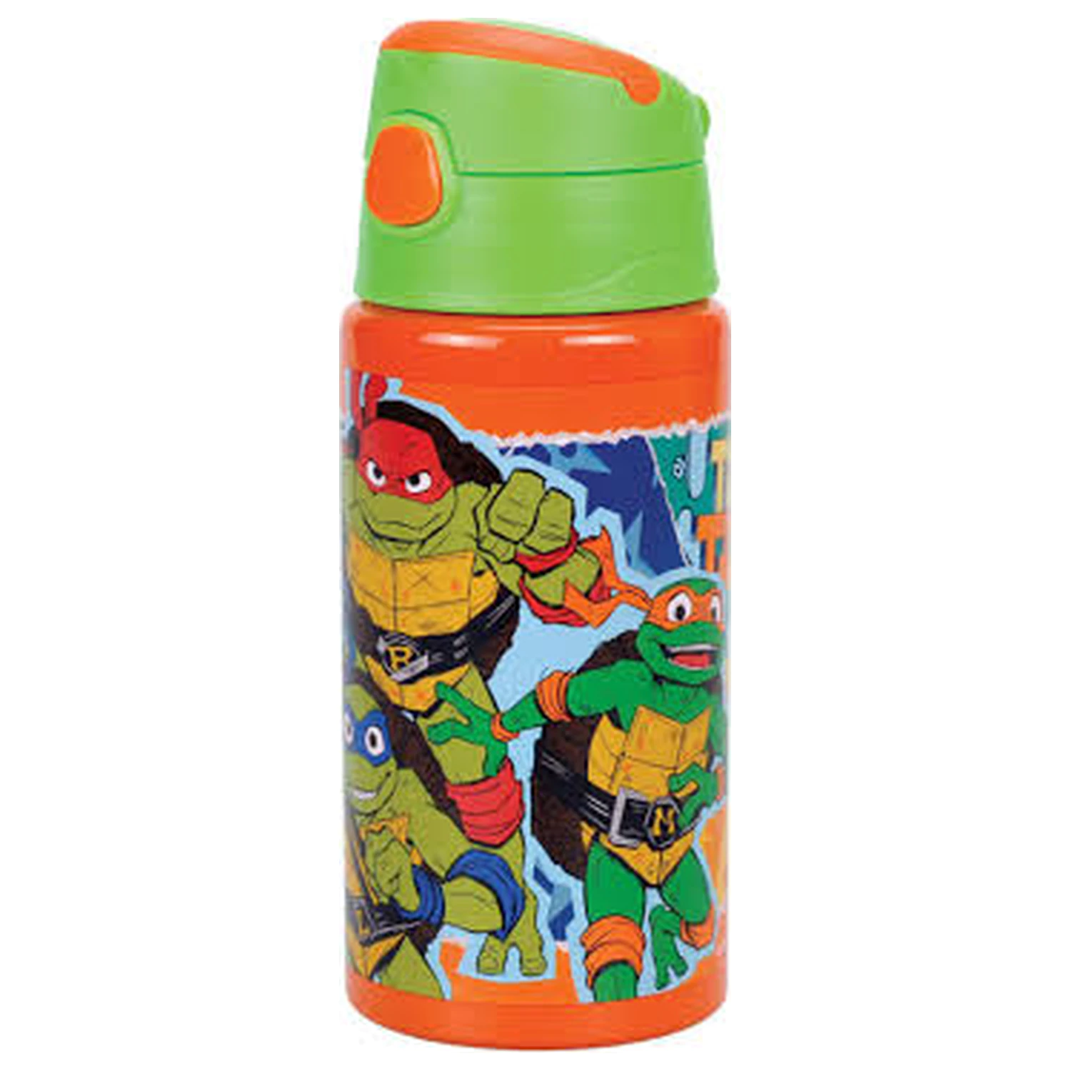 Teenage Mutant Ninja Turtles Pizza Power Aluminijasta steklenička za vodo s slamico in kaveljčkom 500 ml fotografija izdelka