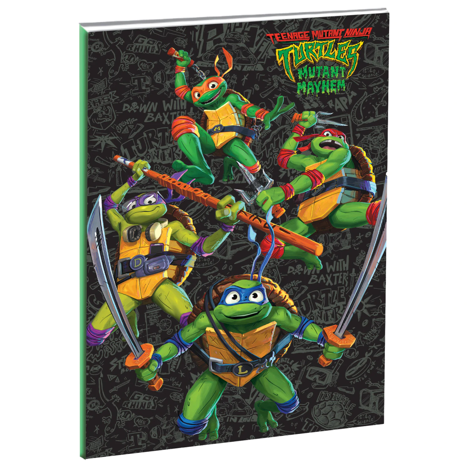 Teenage Mutant Ninja Turtles Power B/5 Lined beležka 40 strani fotografija izdelka