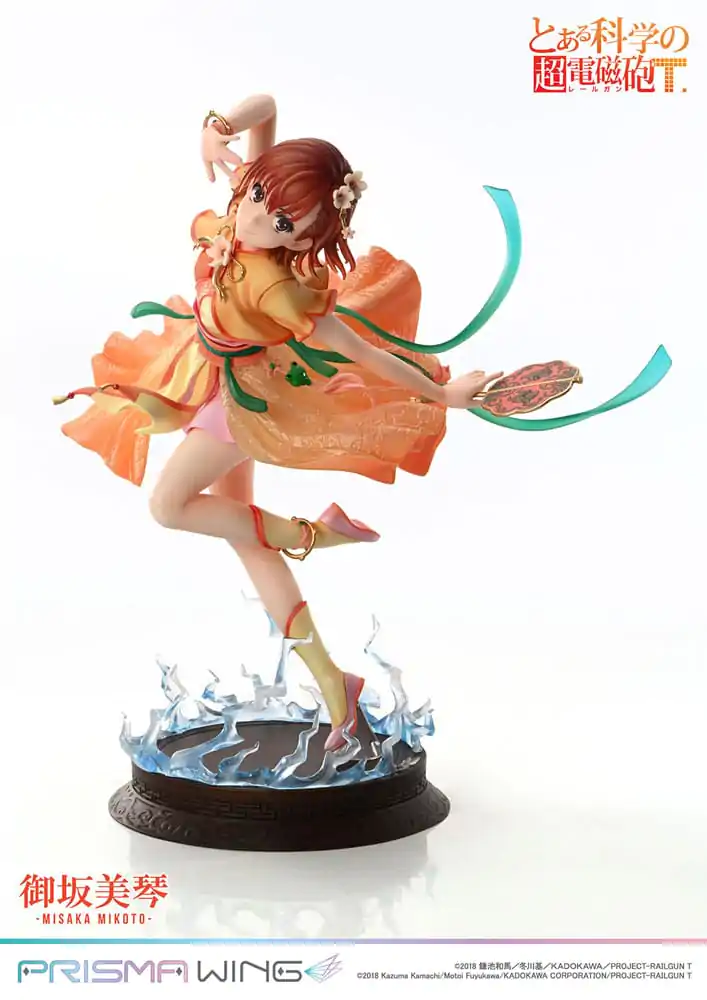 To Aru Kagaku no Railgun Prisma Wing PVC Kip 1/7 Misaka Mikoto 22 cm fotografija izdelka