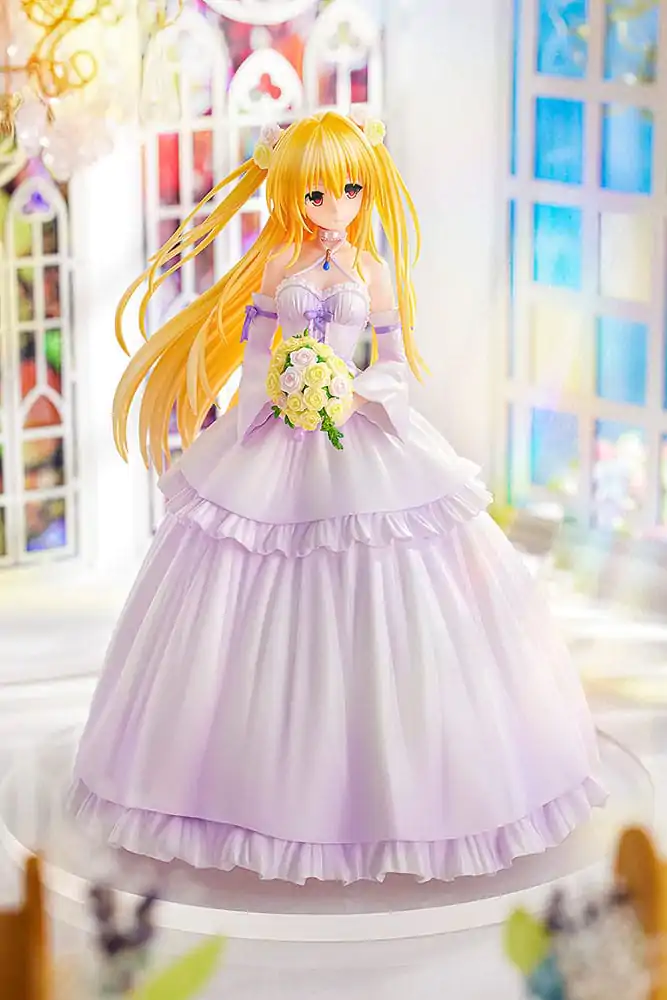 To Love-Ru Darkness PVC Kip 1/7 Golden Darkness Wedding Dress Ver. 23 cm fotografija izdelka