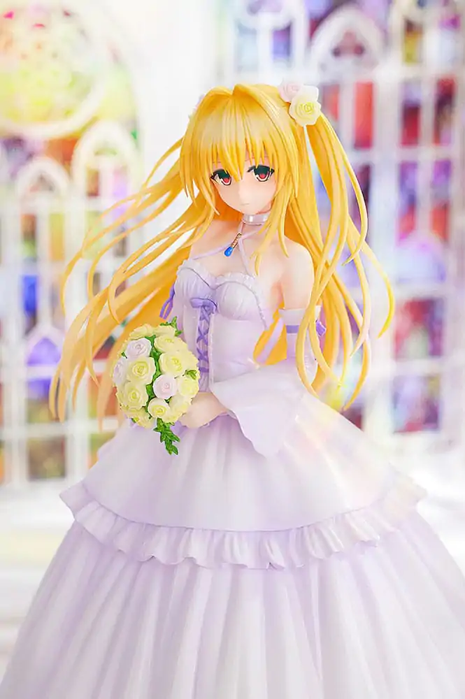 To Love-Ru Darkness PVC Kip 1/7 Golden Darkness Wedding Dress Ver. 23 cm fotografija izdelka