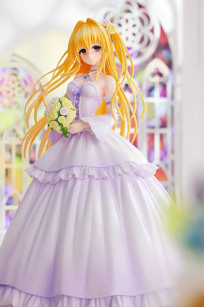 To Love-Ru Darkness PVC Kip 1/7 Golden Darkness Wedding Dress Ver. 23 cm fotografija izdelka