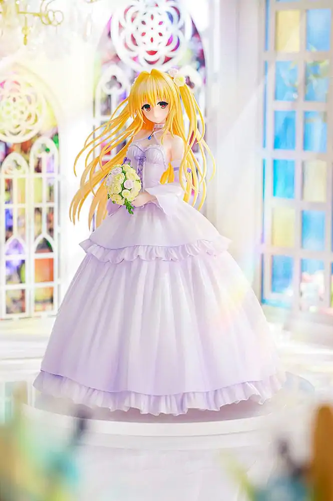 To Love-Ru Darkness PVC Kip 1/7 Golden Darkness Wedding Dress Ver. 23 cm fotografija izdelka