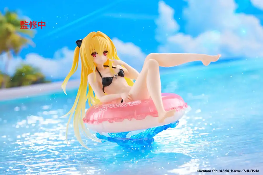 To Love-Ru Darkness Aqua Float Girls PVC Kip Golden Darkness 10 cm fotografija izdelka