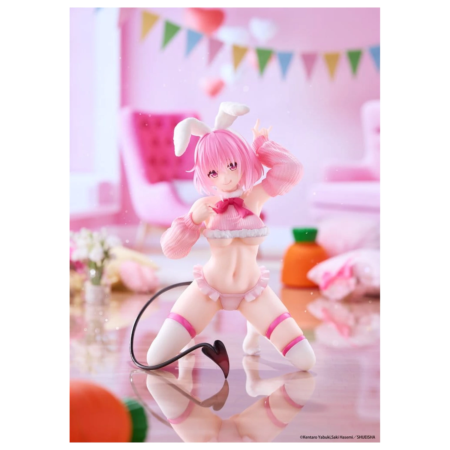 To Love-Ru Darkness MOFLOCK PVC figura Momo (Fluffy Bunny Ver.) 13 cm fotografija izdelka