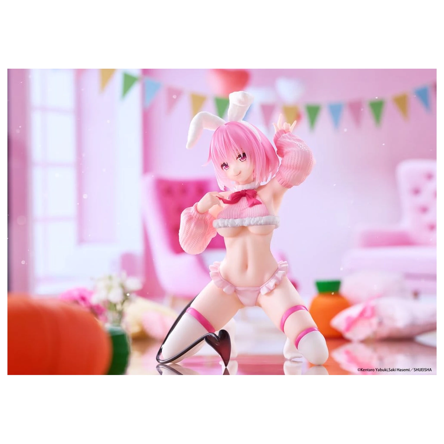 To Love-Ru Darkness MOFLOCK PVC figura Momo (Fluffy Bunny Ver.) 13 cm fotografija izdelka