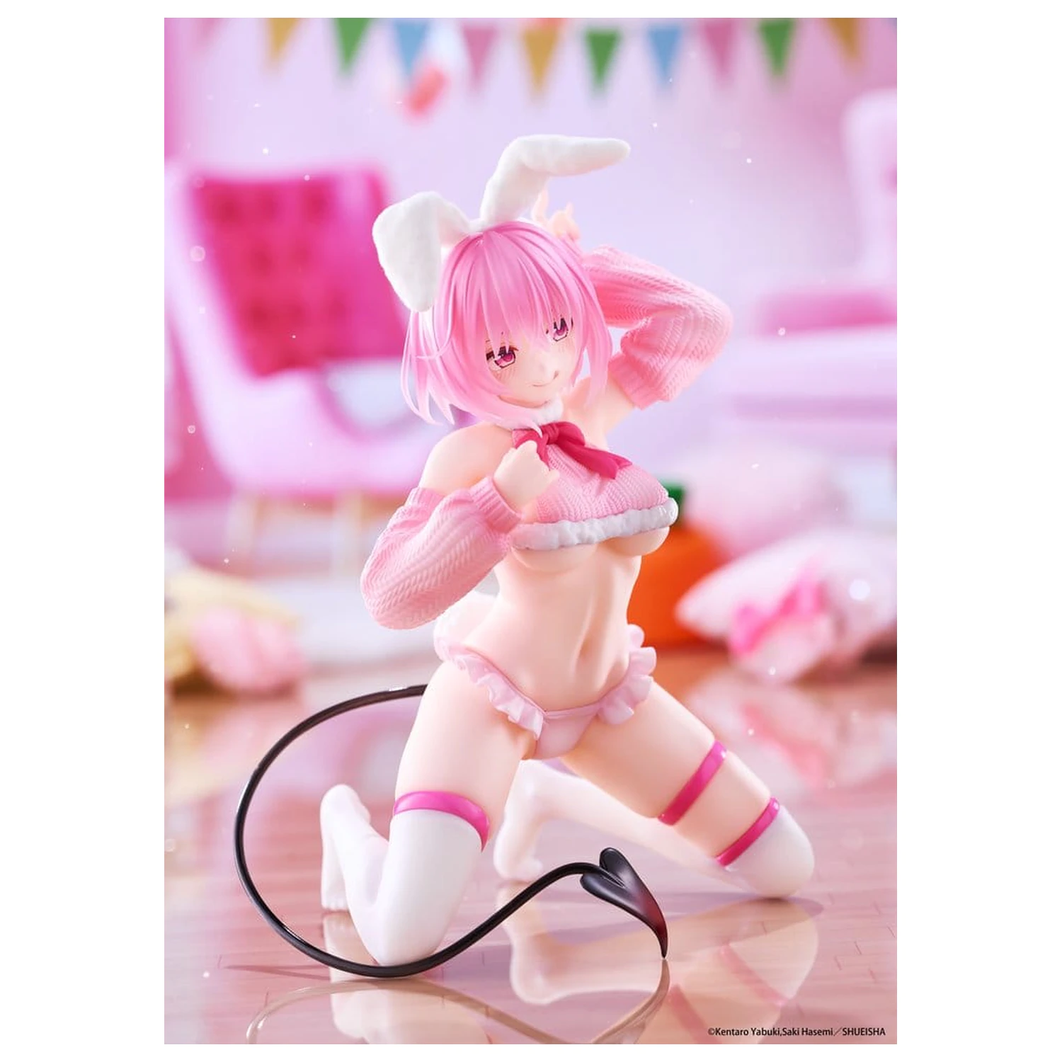 To Love-Ru Darkness MOFLOCK PVC figura Momo (Fluffy Bunny Ver.) 13 cm fotografija izdelka