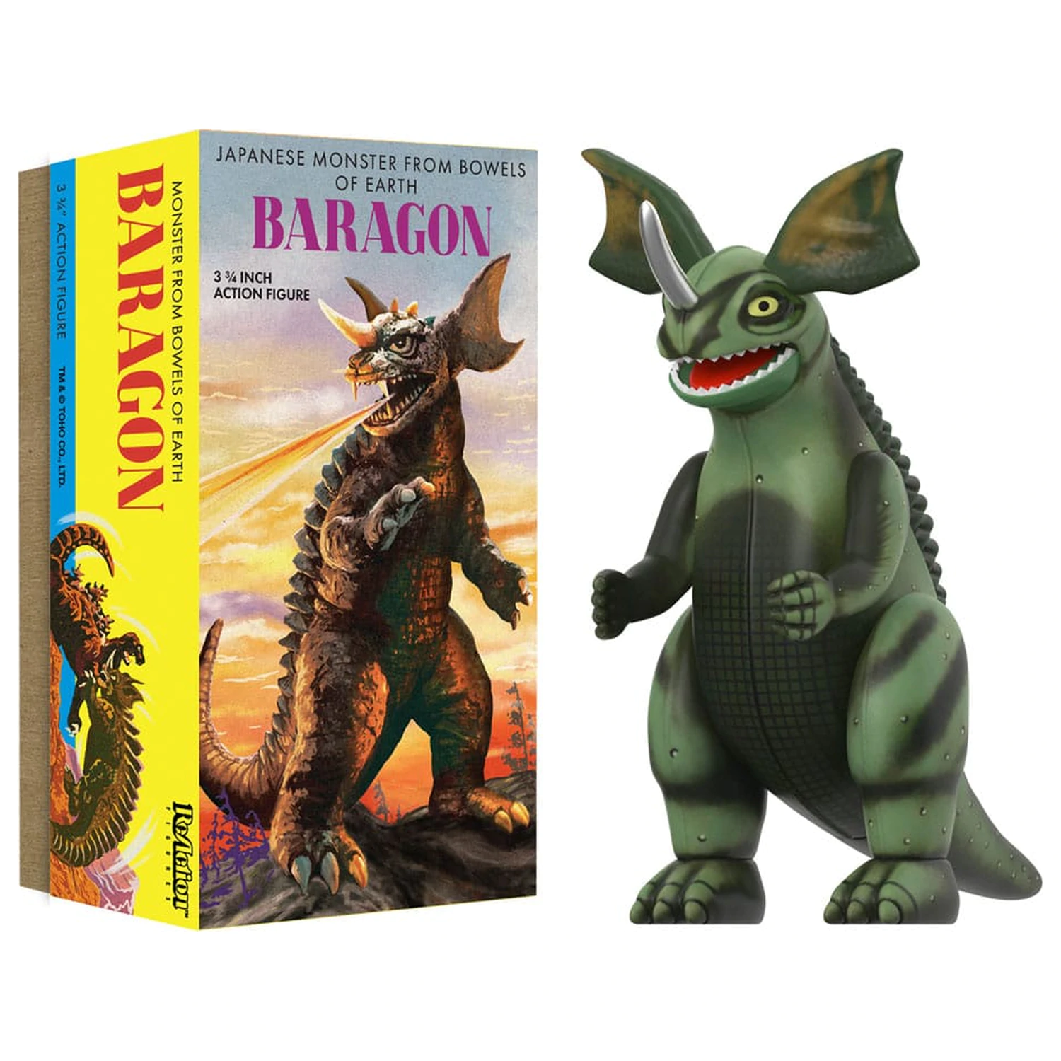 Toho ReAction akcijska figura val 01 (Retro Tin) Baragon (Marusan Tin) 10 cm fotografija izdelka