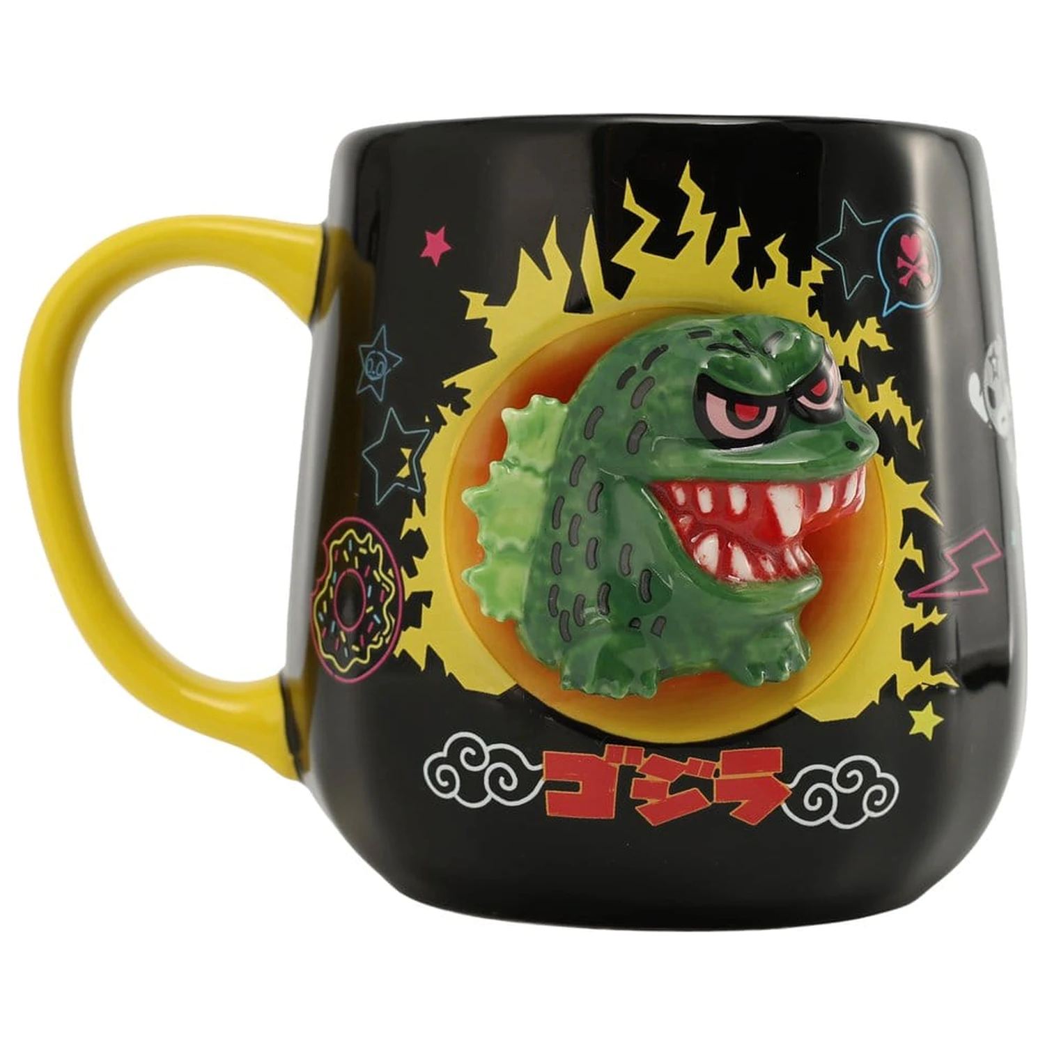 Tokidoki x Godzilla Skodelica 2D Reliefna Figuralna fotografija izdelka