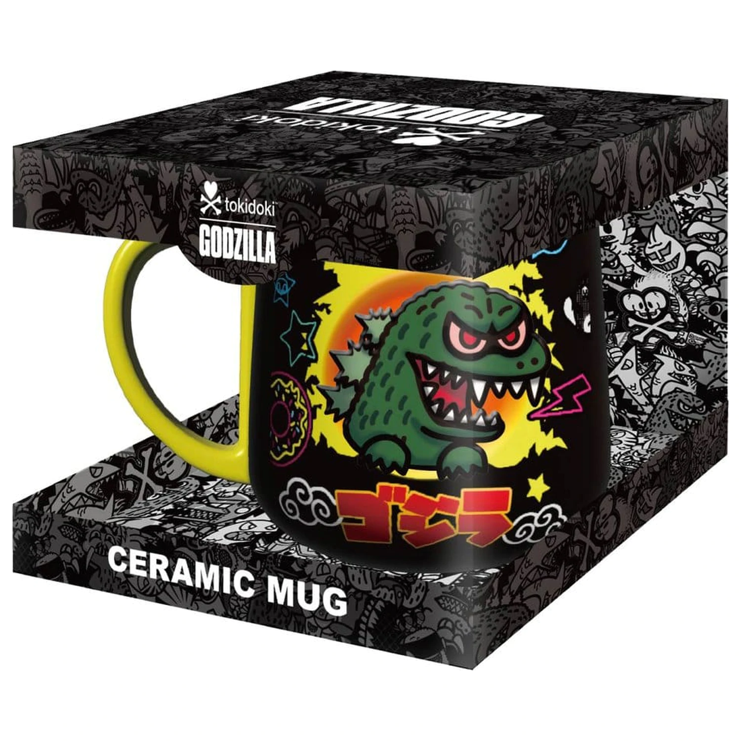 Tokidoki x Godzilla Skodelica 2D Reliefna Figuralna fotografija izdelka
