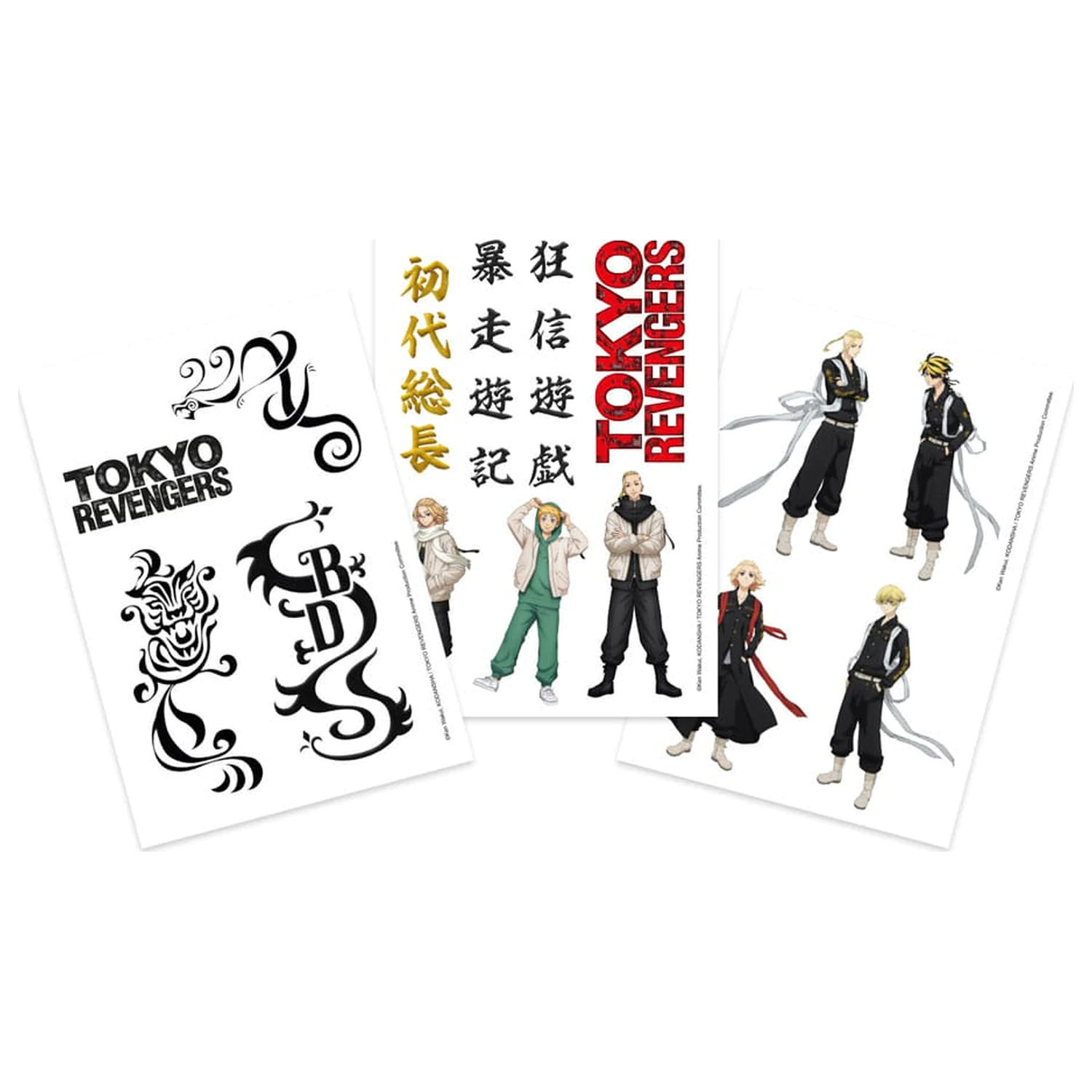 Tokyo Revengers Set začasnih tetovaž fotografija izdelka