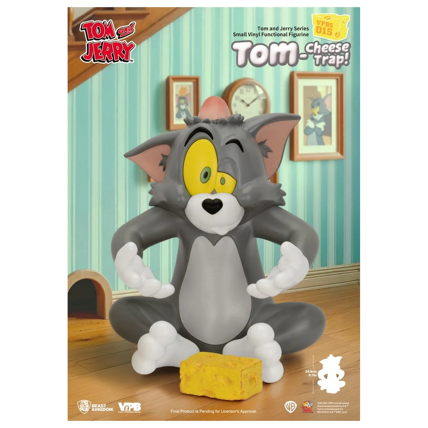 Tom and Jerry Vinyl Bank Small Series Tom-Cheese Trap! 25 cm fotografija izdelka