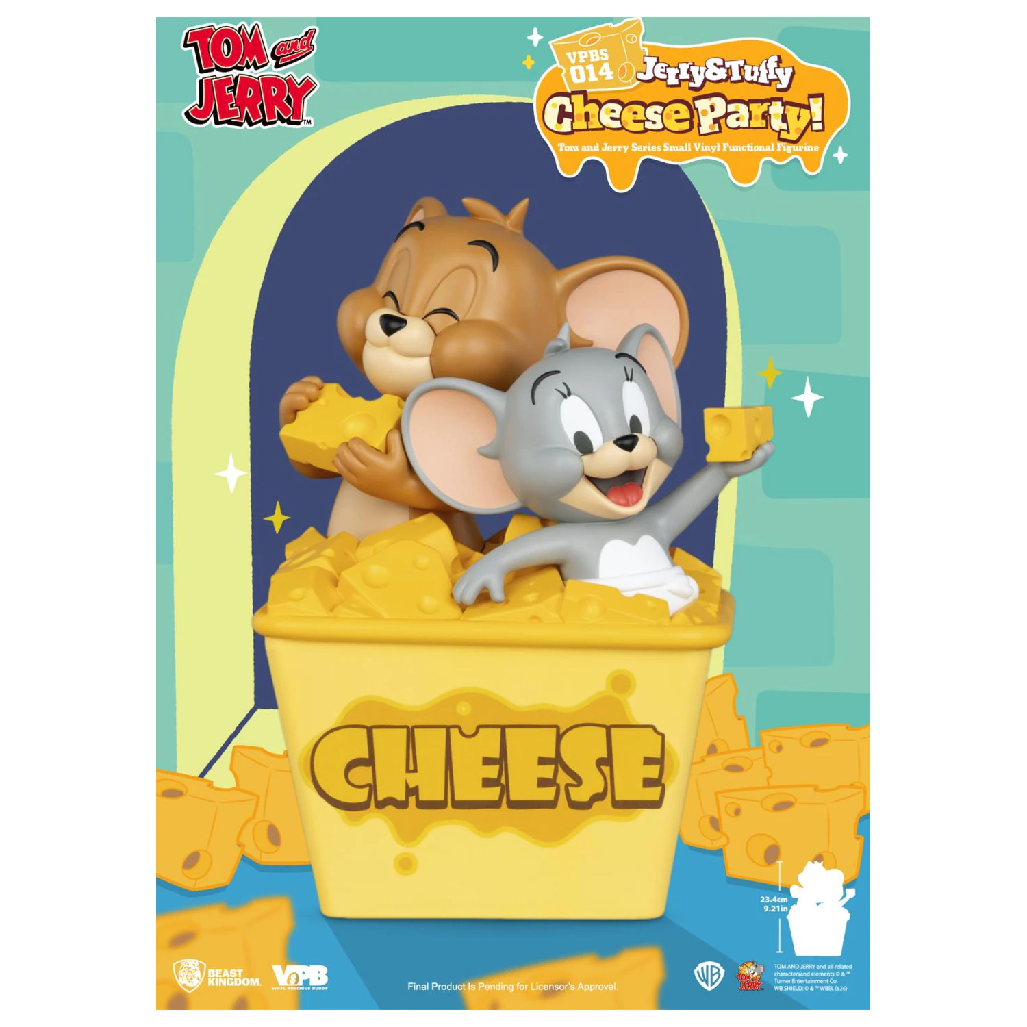 Tom & Jerry "Jerry & Tuffy Cheese Party" hranilnik 23.4 cm fotografija izdelka