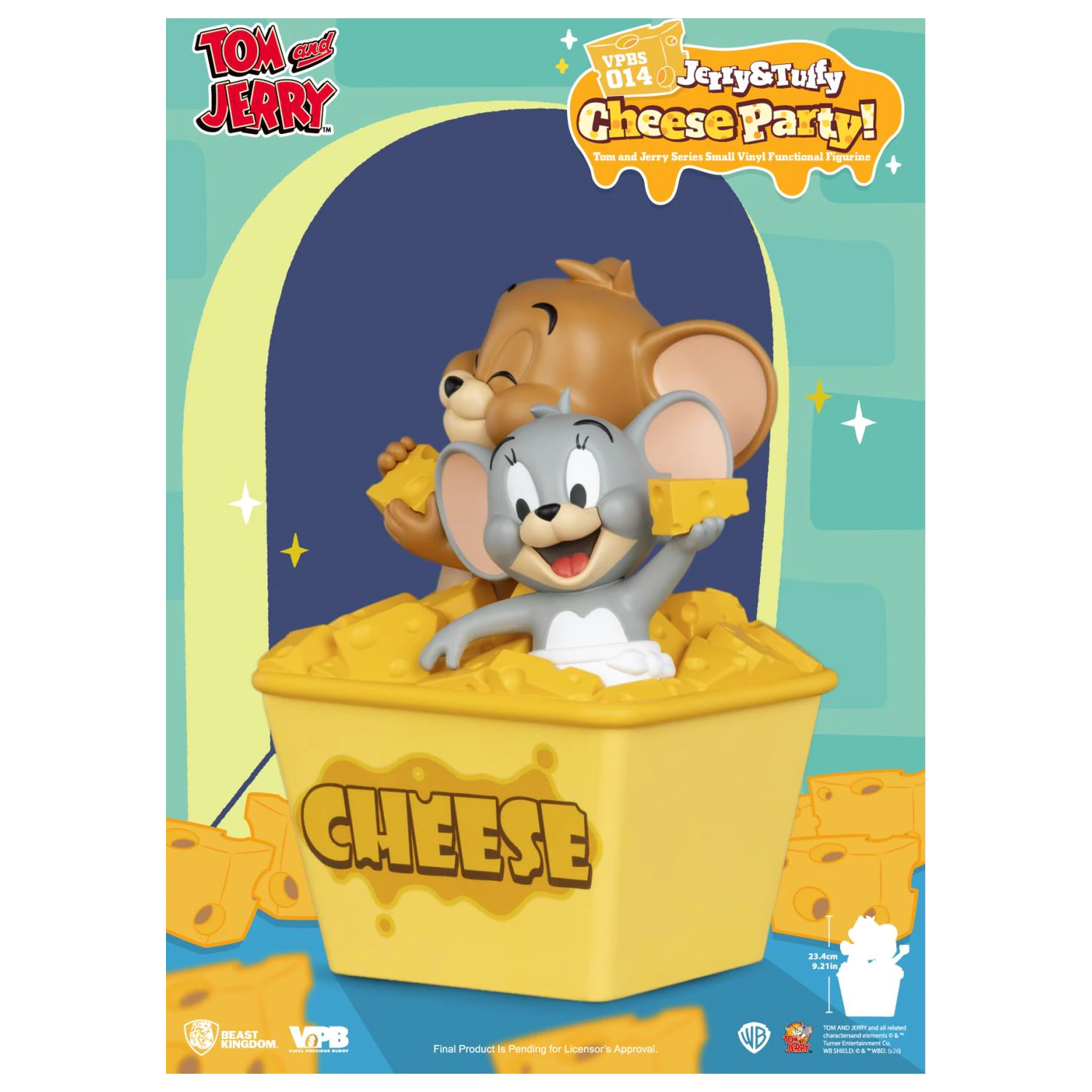 Tom & Jerry "Jerry & Tuffy Cheese Party" hranilnik 23.4 cm fotografija izdelka