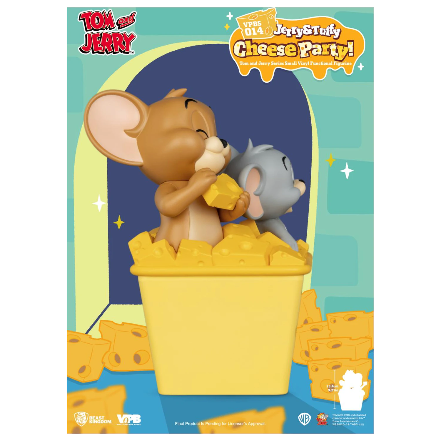 Tom & Jerry "Jerry & Tuffy Cheese Party" hranilnik 23.4 cm fotografija izdelka
