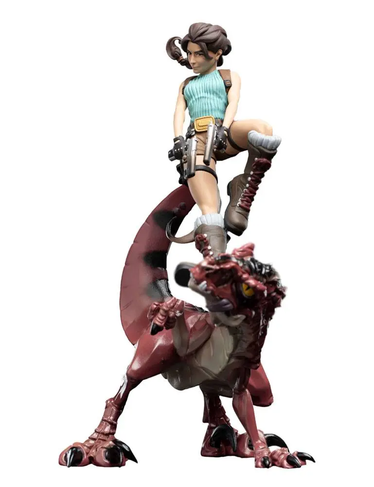 Tomb Raider Mini Epics Vinil Figura Lara Croft & Raptor 24 cm fotografija izdelka