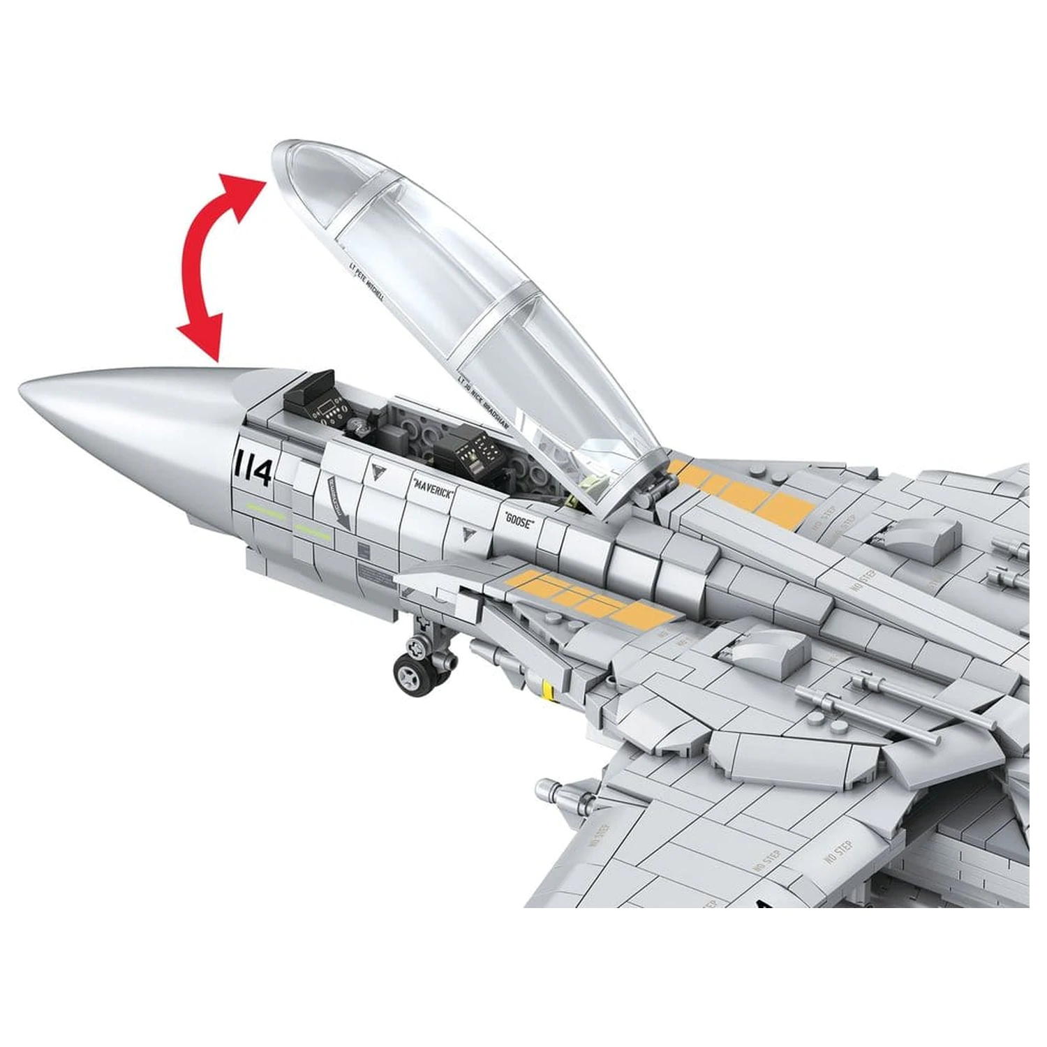 Top Gun sistem opeke set Maverickov F-14A Tomcat fotografija izdelka