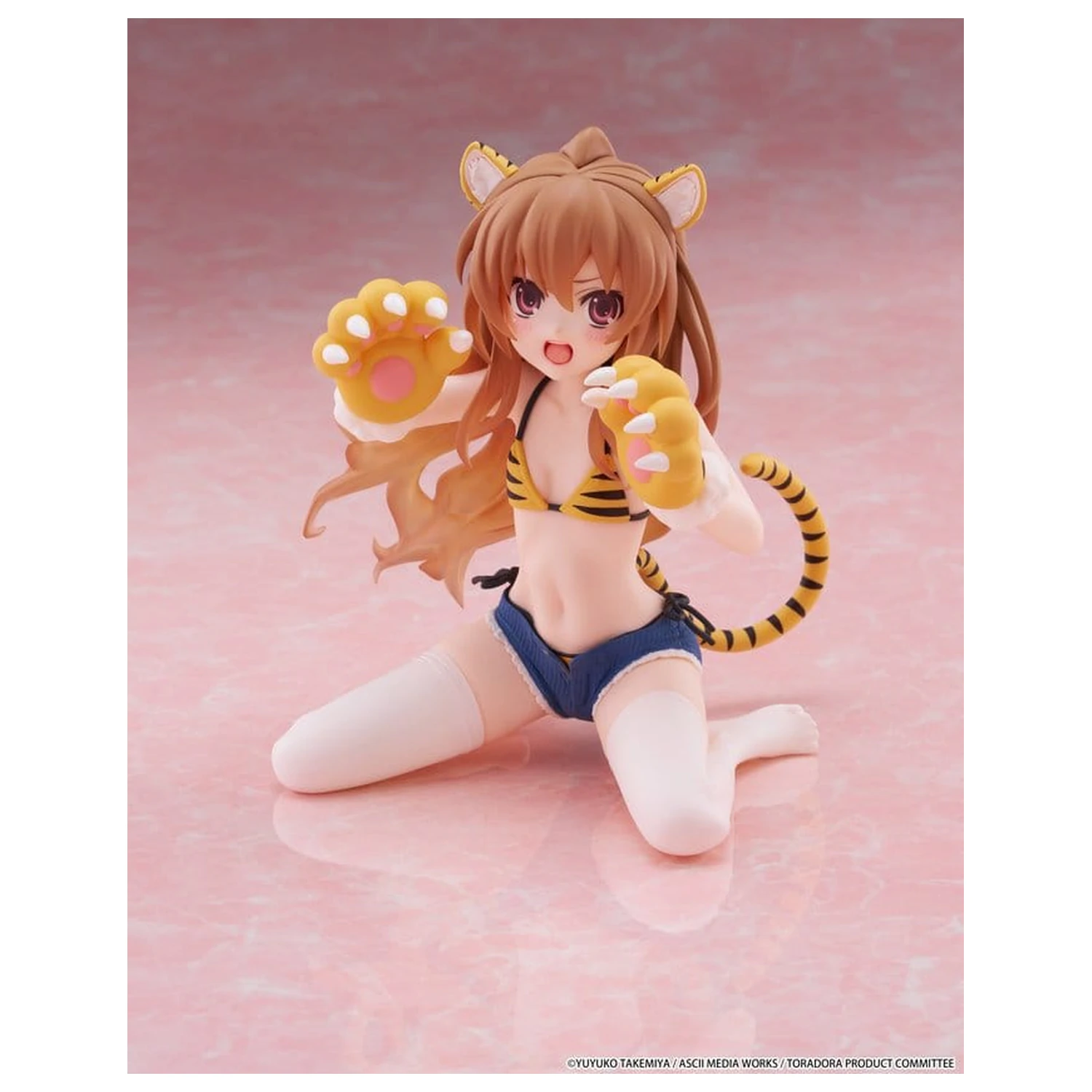 Toradora! Namizna Cute PVC figura Taiga Aisaka (Tiger Costume Swimwear Ver.) 13 cm fotografija izdelka