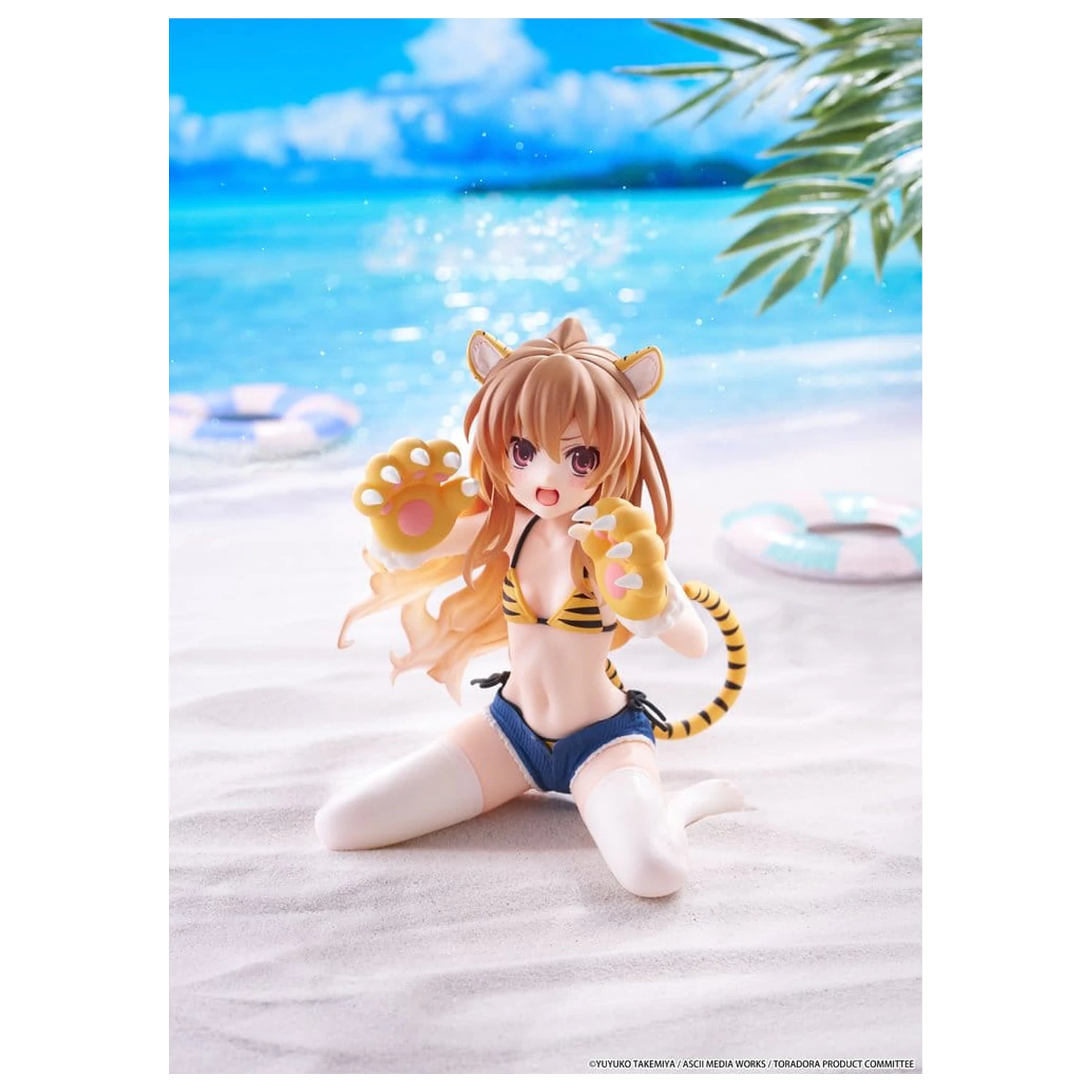 Toradora! Namizna Cute PVC figura Taiga Aisaka (Tiger Costume Swimwear Ver.) 13 cm fotografija izdelka