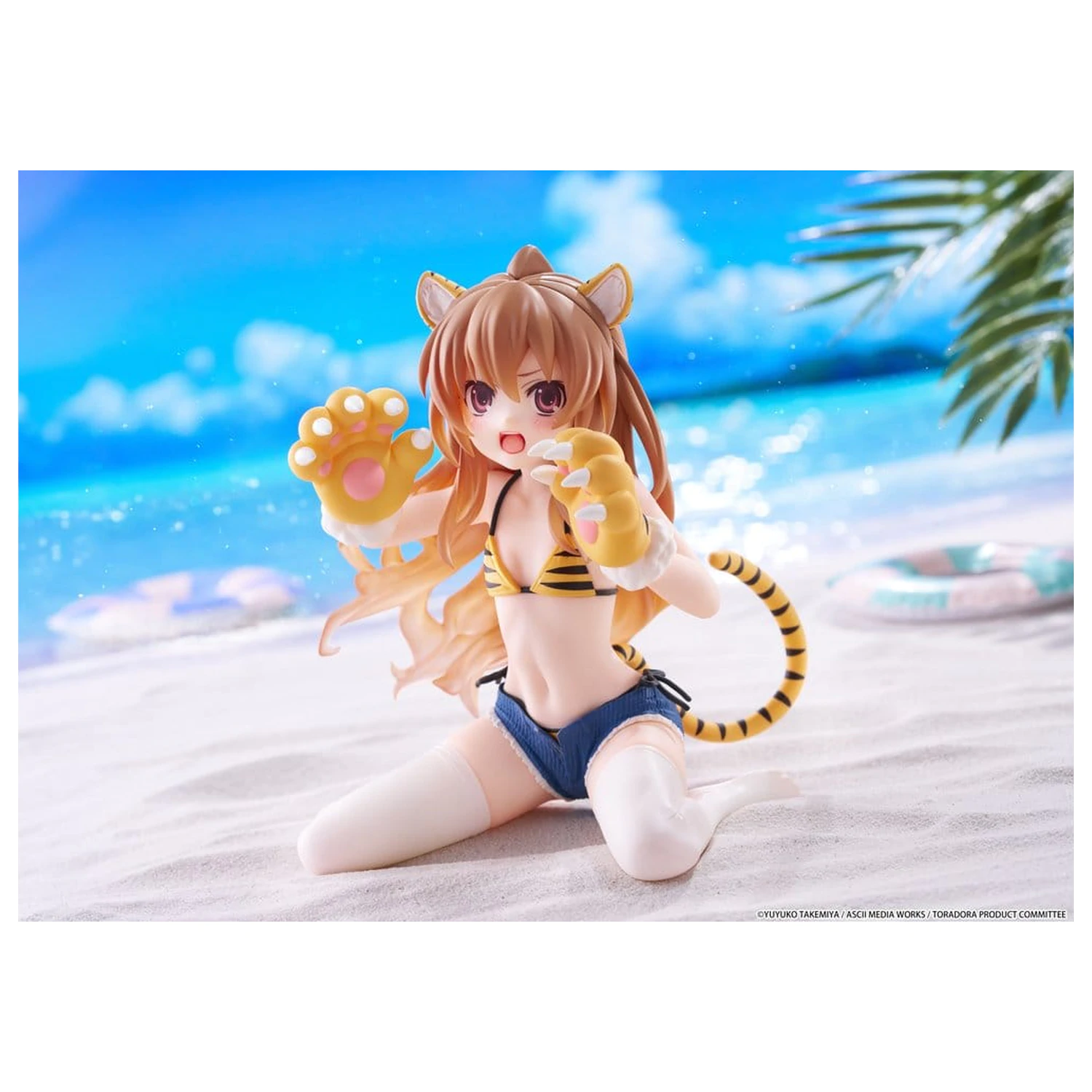 Toradora! Namizna Cute PVC figura Taiga Aisaka (Tiger Costume Swimwear Ver.) 13 cm fotografija izdelka