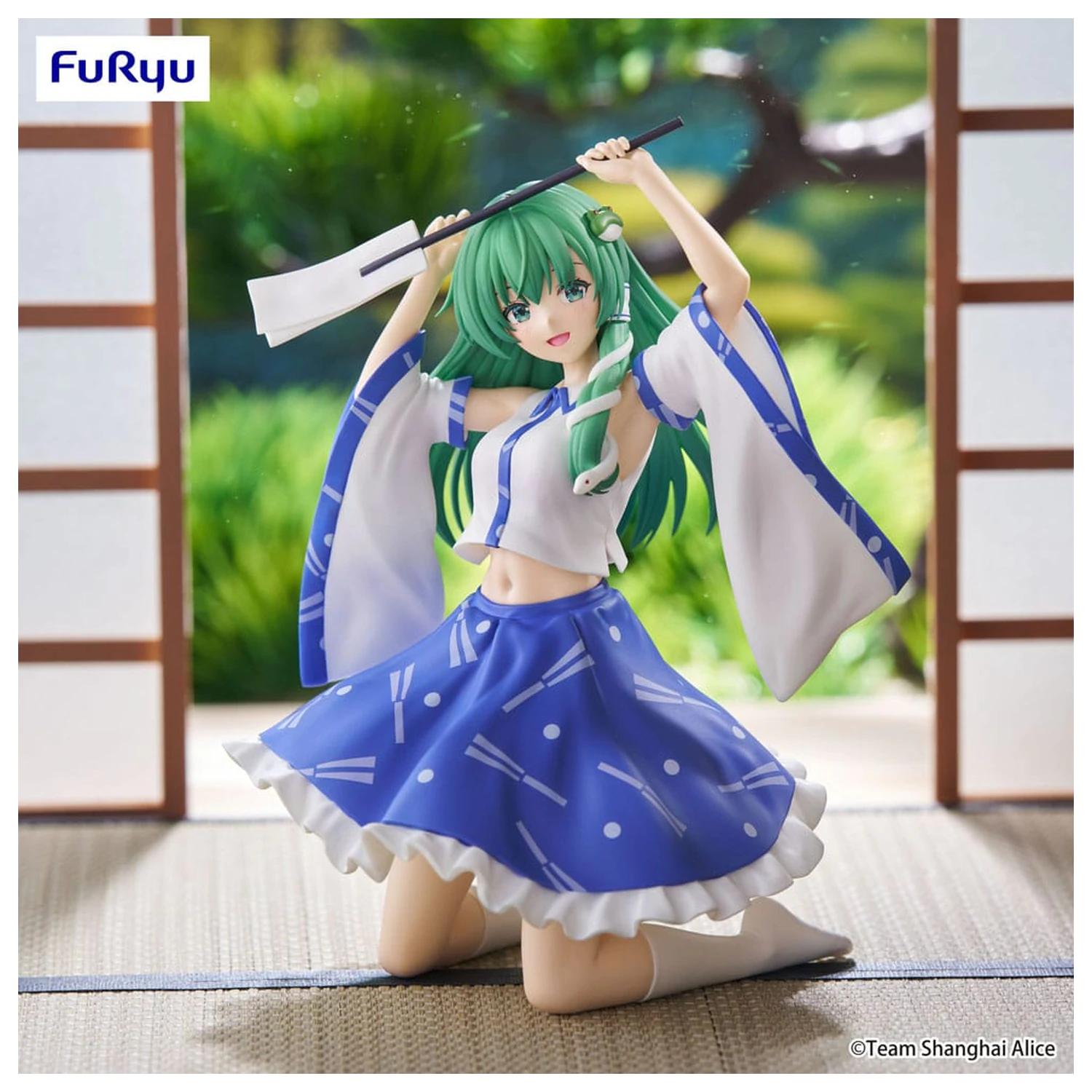 Touhou Project Noodle Stopper PVC kip Sanae Kochiya 13 cm fotografija izdelka
