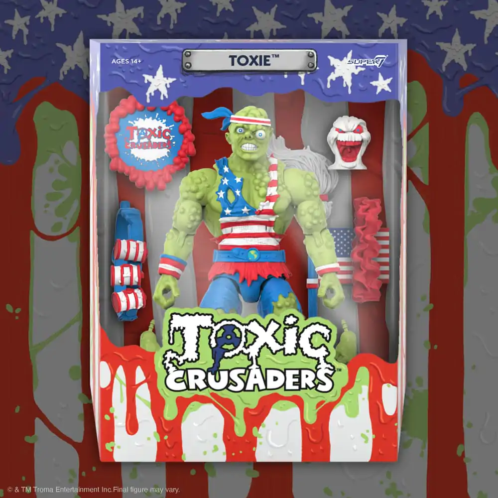 Toxic Crusaders Ultimates akcijska figura Toxie (Vintage Toy America) 18 cm fotografija izdelka