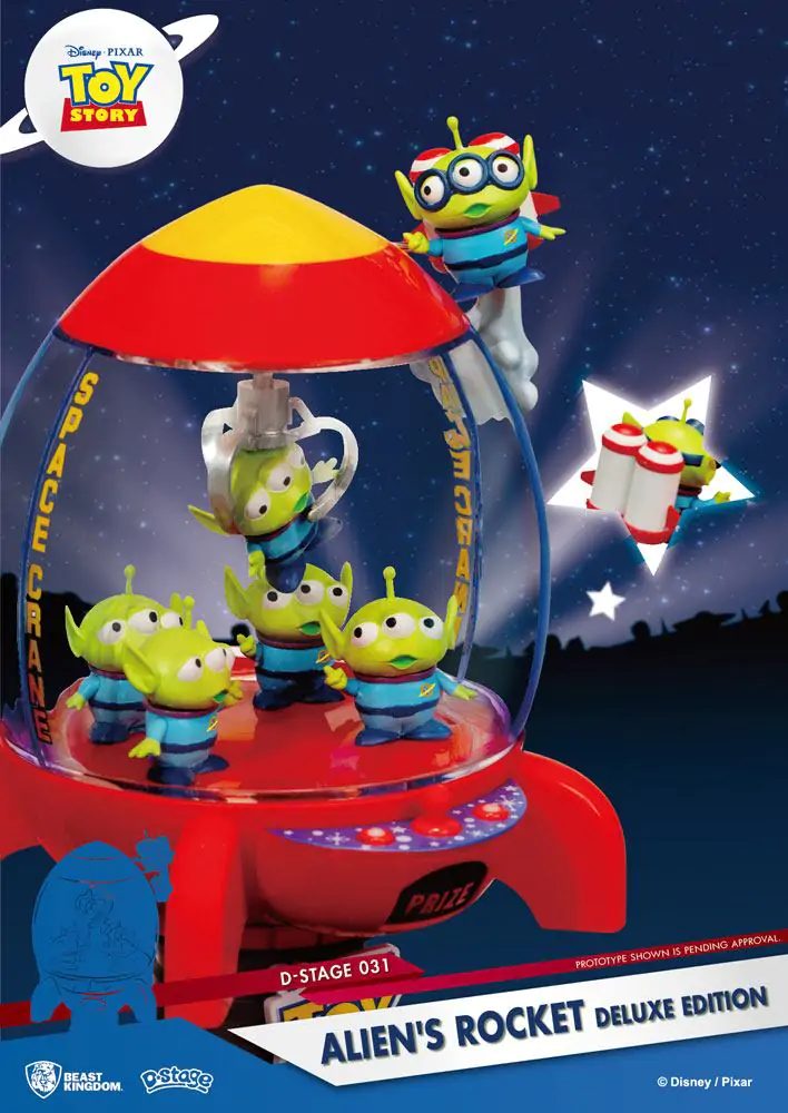 Toy Story D-Stage PVC Diorama Alien's Rocket Deluxe Edition 15 cm fotografija izdelka