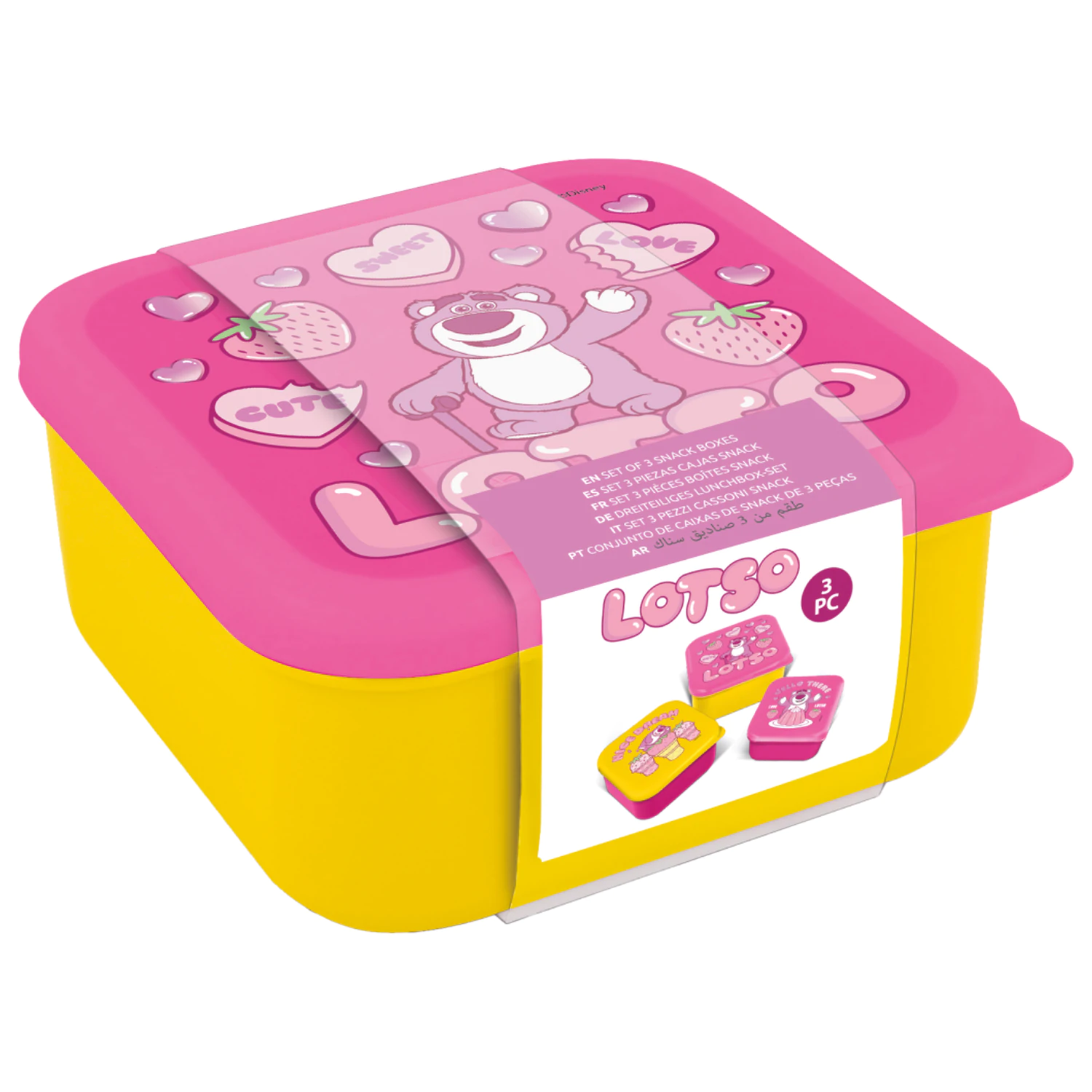 Toy Story Lotso škatle za prigrizke 3 kosi fotografija izdelka