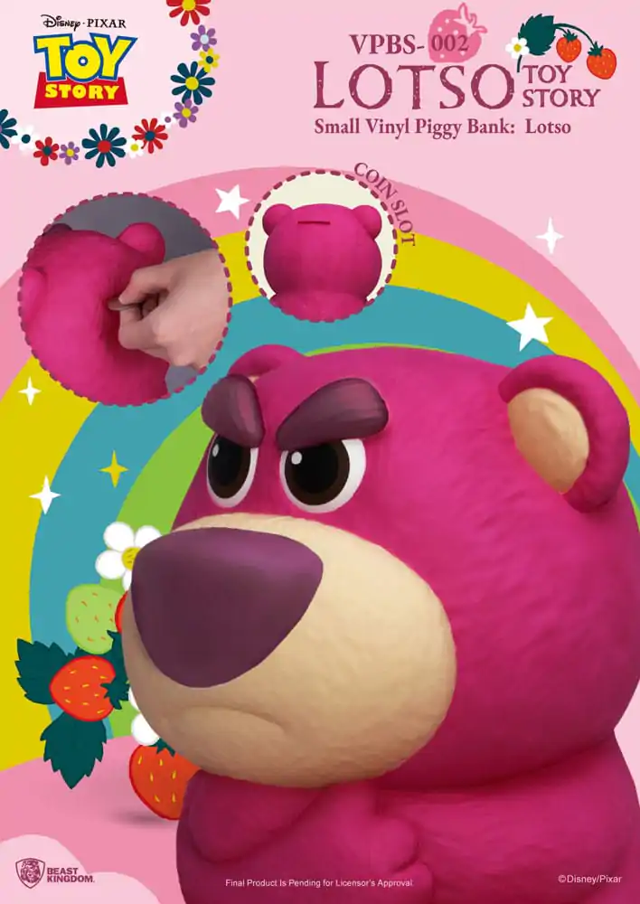 Toy Story Prašiček Vinyl Bank Lotso 24 cm fotografija izdelka